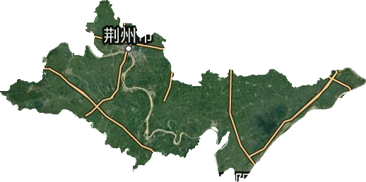 荆州市卫星图