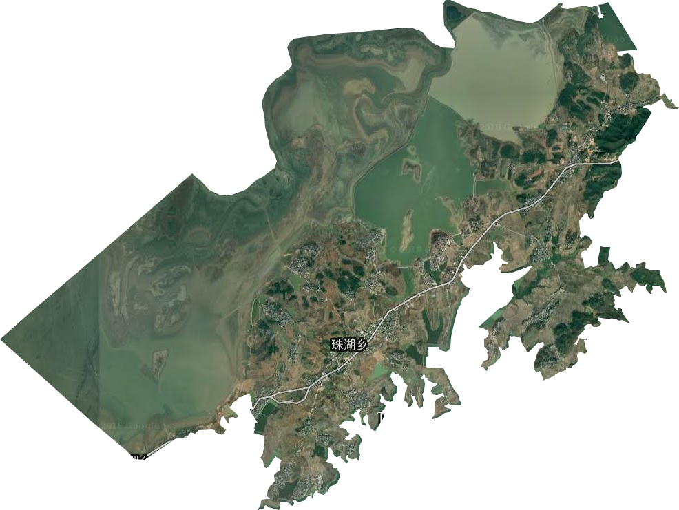 珠湖乡卫星图