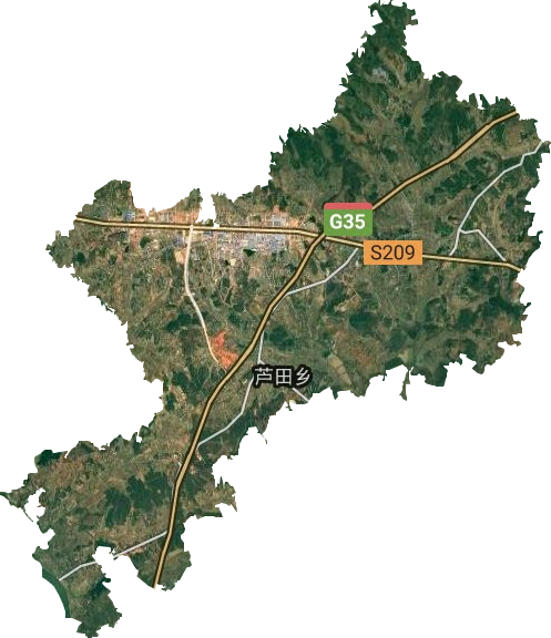 芦田乡卫星图