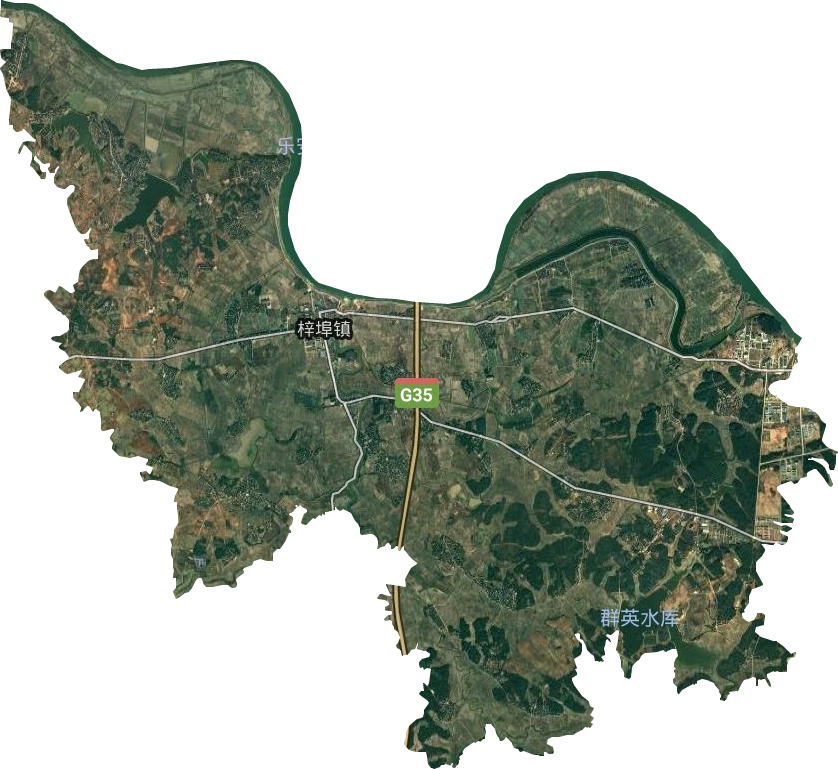 梓埠镇卫星图