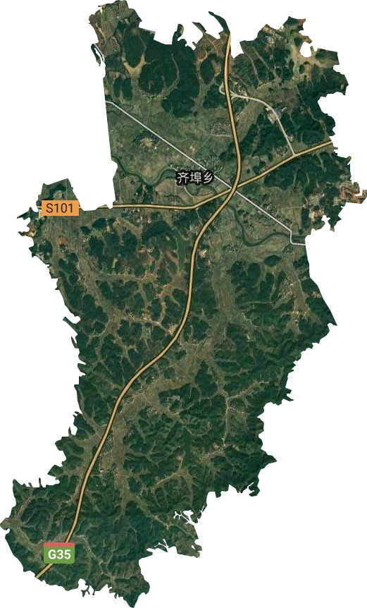 齐埠乡卫星图