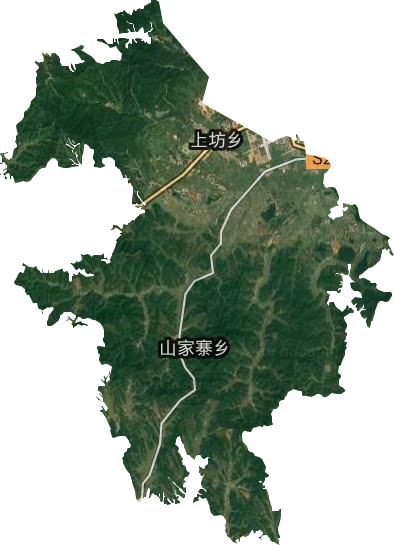 上坊乡卫星图