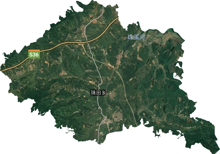 珠田乡卫星图
