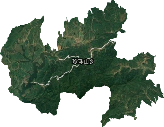珍珠山乡卫星图