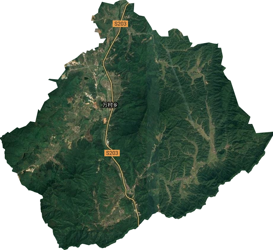 万村乡卫星图