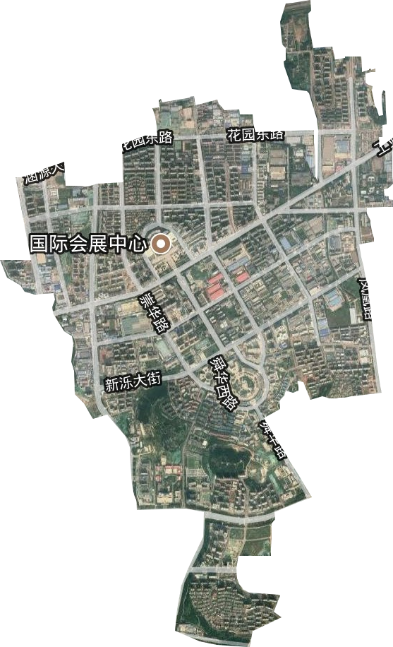 舜华路街道卫星图
