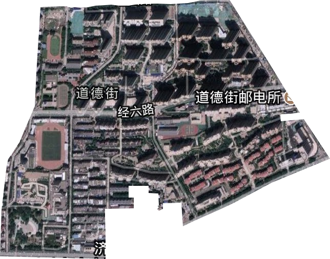 道德街街道卫星图