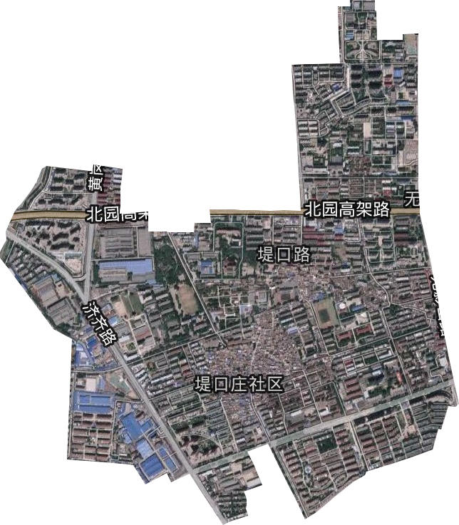堤口路街道卫星图