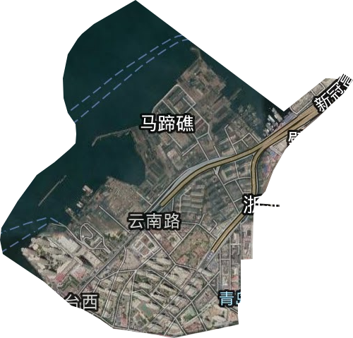云南路街道卫星图