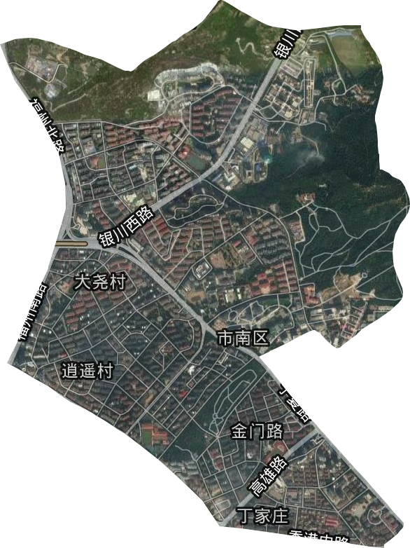 金门路街道卫星图