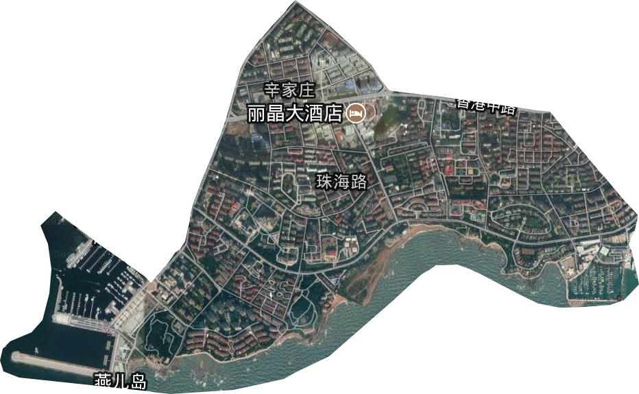 珠海路街道卫星图