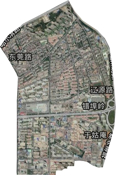 辽源路街道卫星图