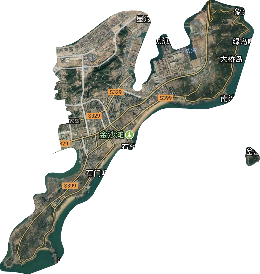 薛家岛街道卫星图