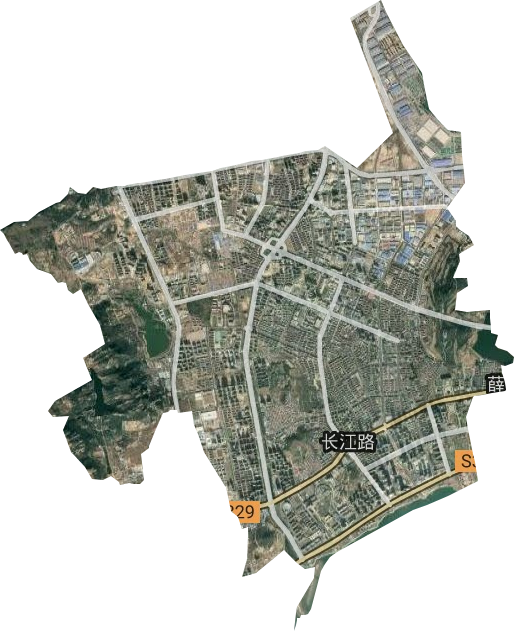 长江路街道卫星图