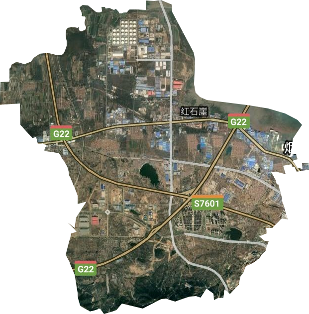 红石崖街道卫星图