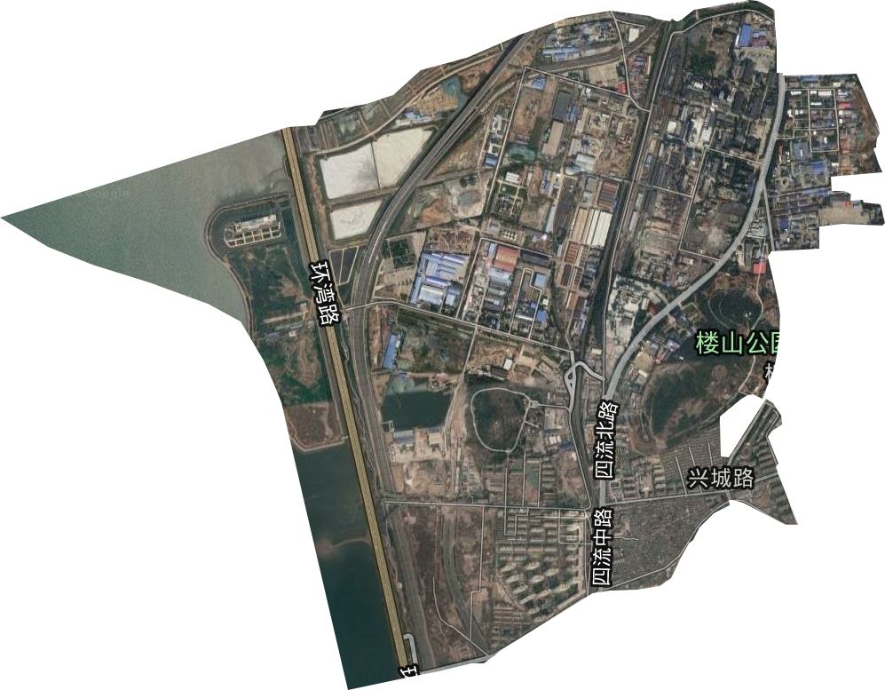 兴城路街道卫星图