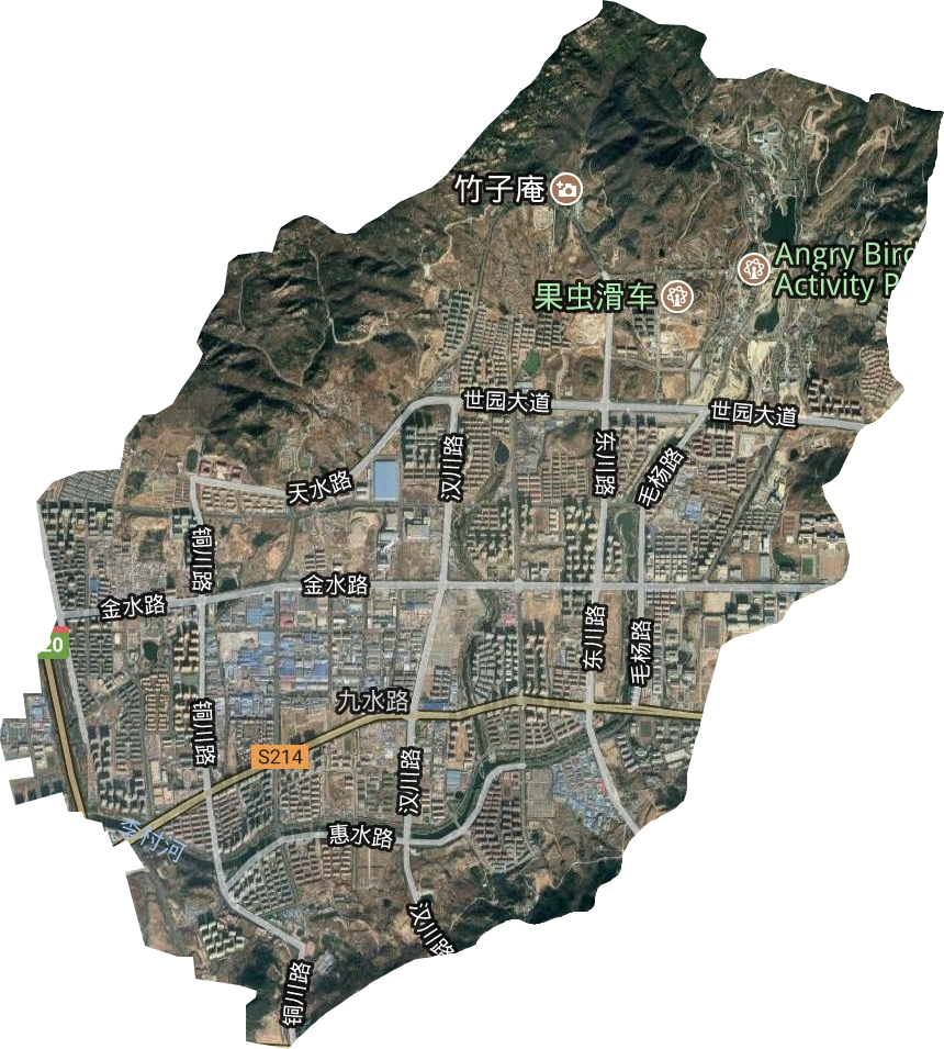 九水路街道卫星图
