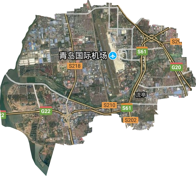 流亭街道卫星图