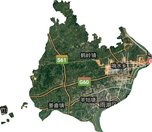 雨湖区卫星图