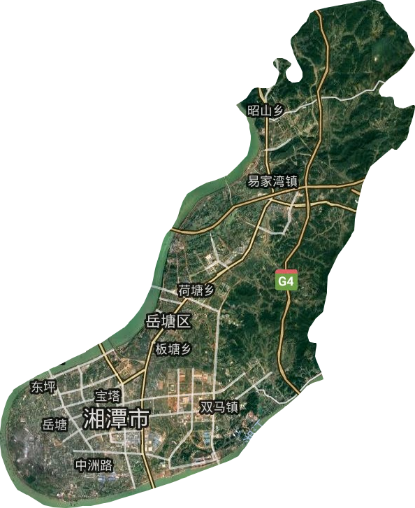 岳塘区卫星图