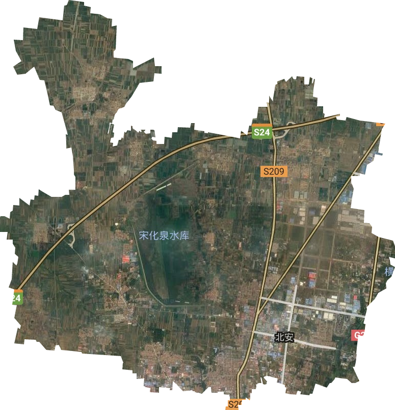 北安街道卫星图