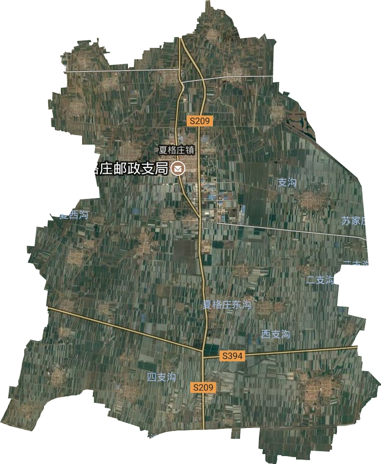 夏格庄镇卫星图