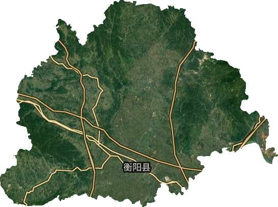 衡阳县卫星图