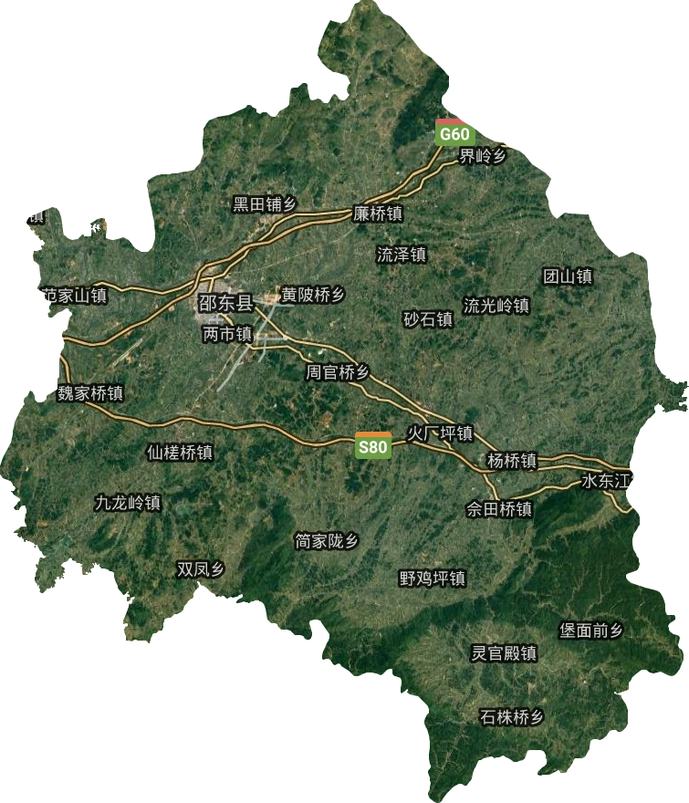邵东县卫星图
