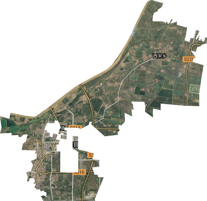垦利街道卫星图