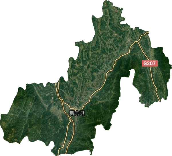 新宁县卫星图