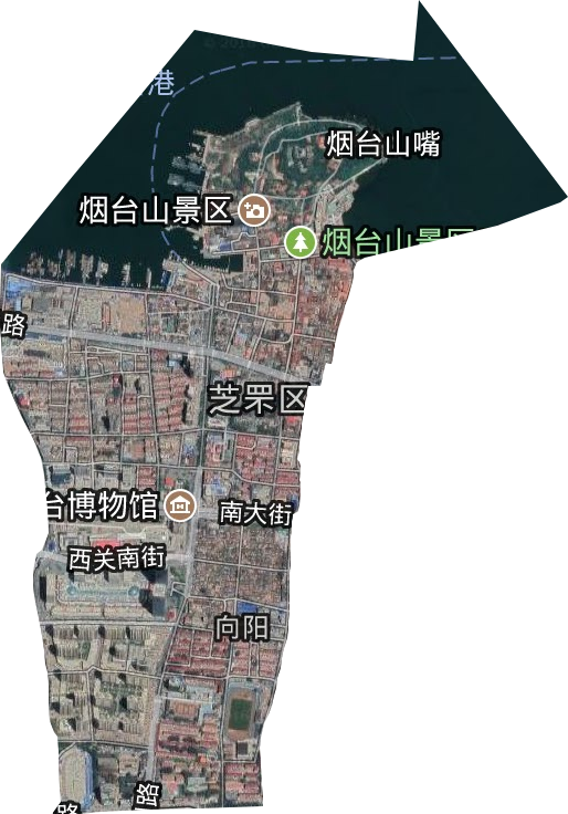 向阳街道卫星图