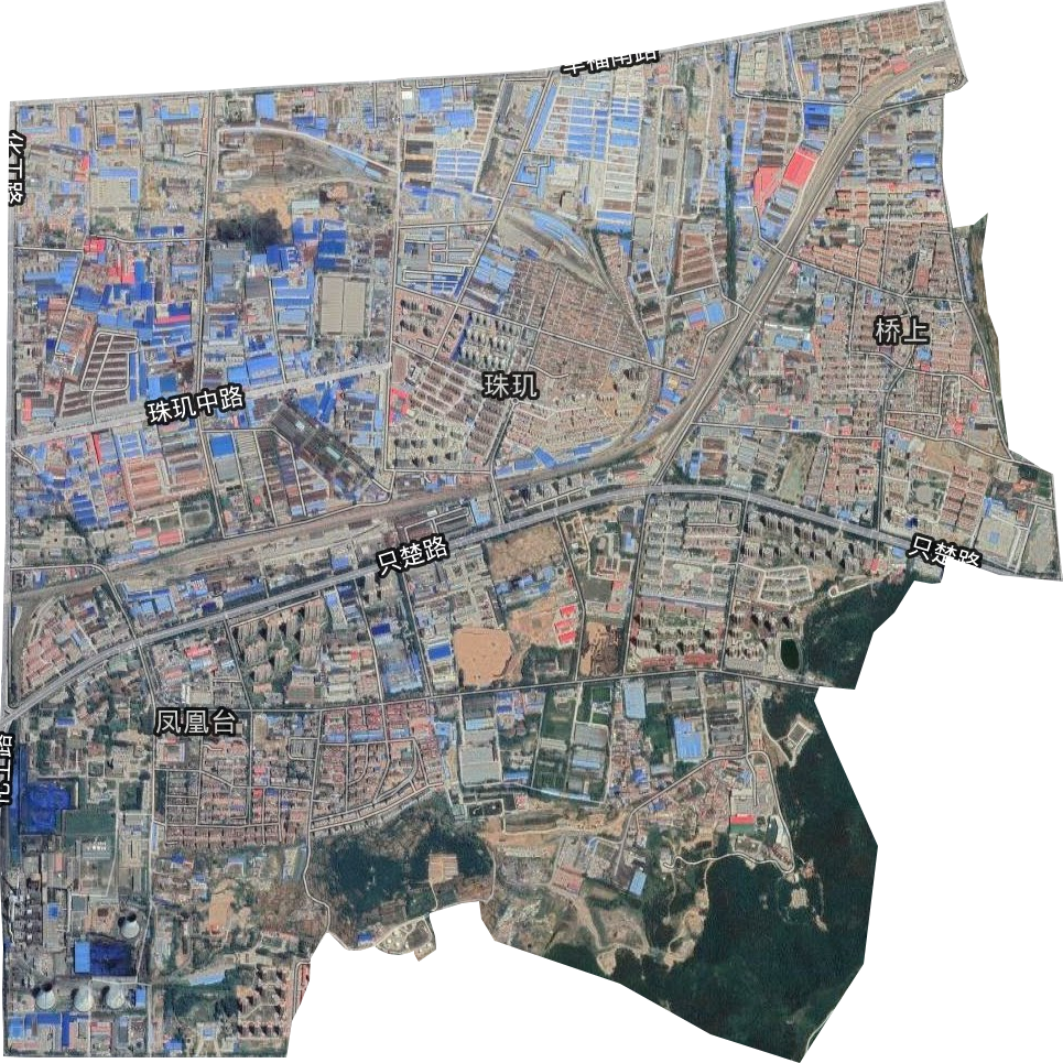 凤凰台街道卫星图