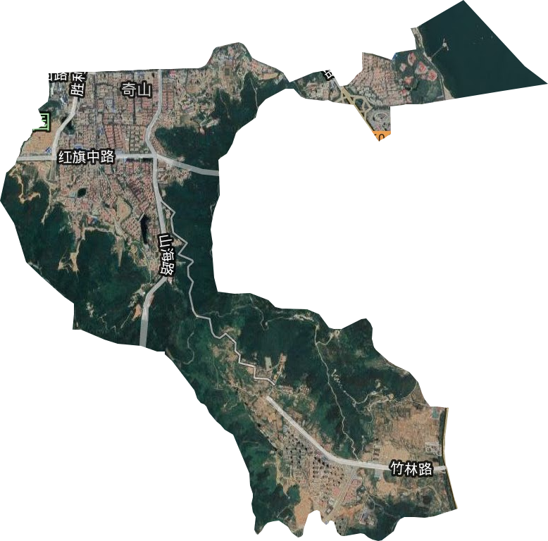 奇山街道卫星图
