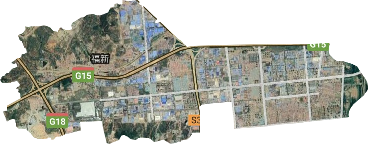 福新街道卫星图