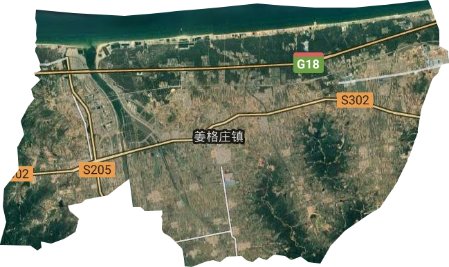 姜格庄街道卫星图