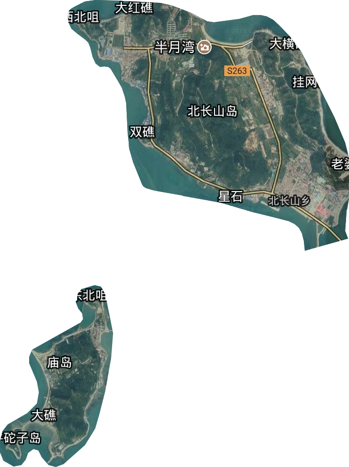 北长山乡卫星图