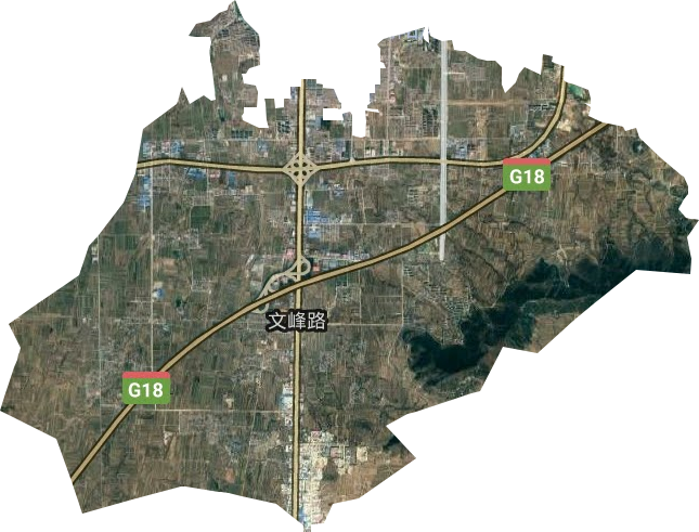 文峰路街道卫星图