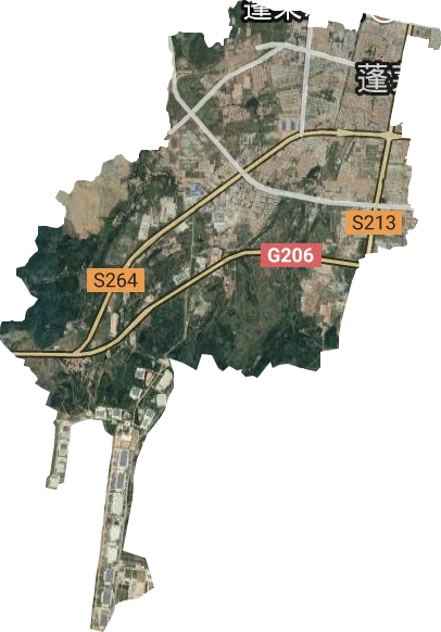 紫荆山街道卫星图
