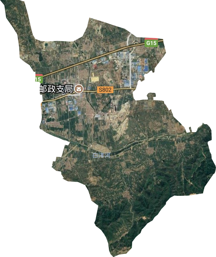 山东栖霞经济开发区卫星图
