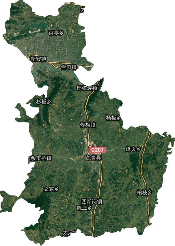 临澧县卫星图