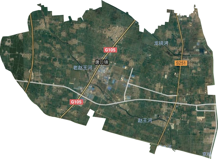 唐口街道卫星图