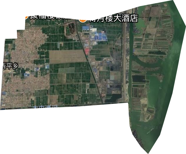 西平乡卫星图