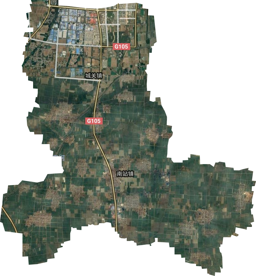 南站镇卫星图