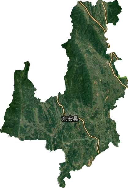 东安县卫星图