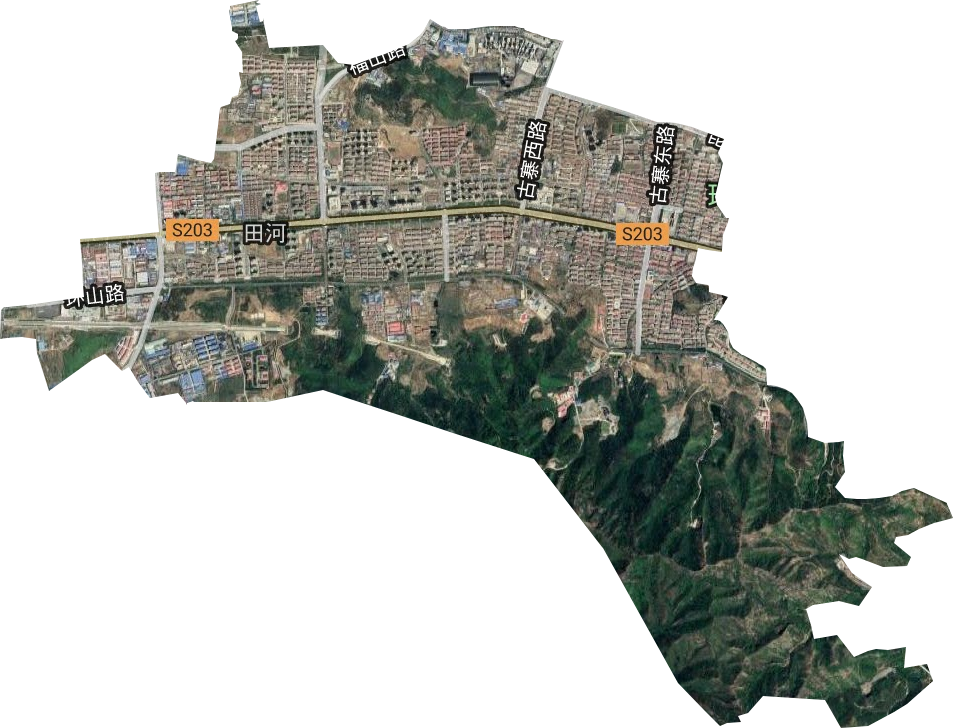 田和街道卫星图