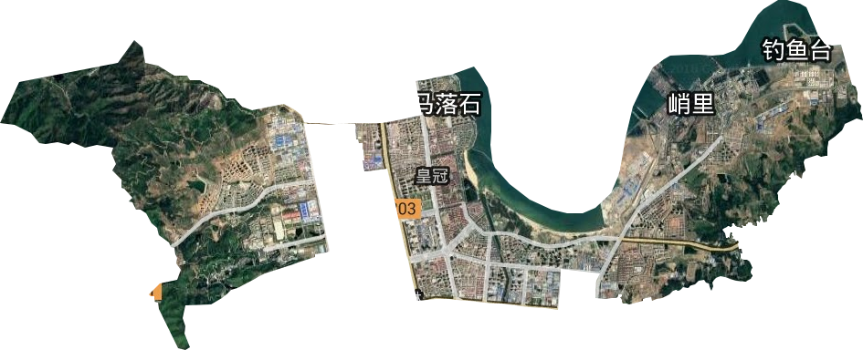 皇冠街道卫星图