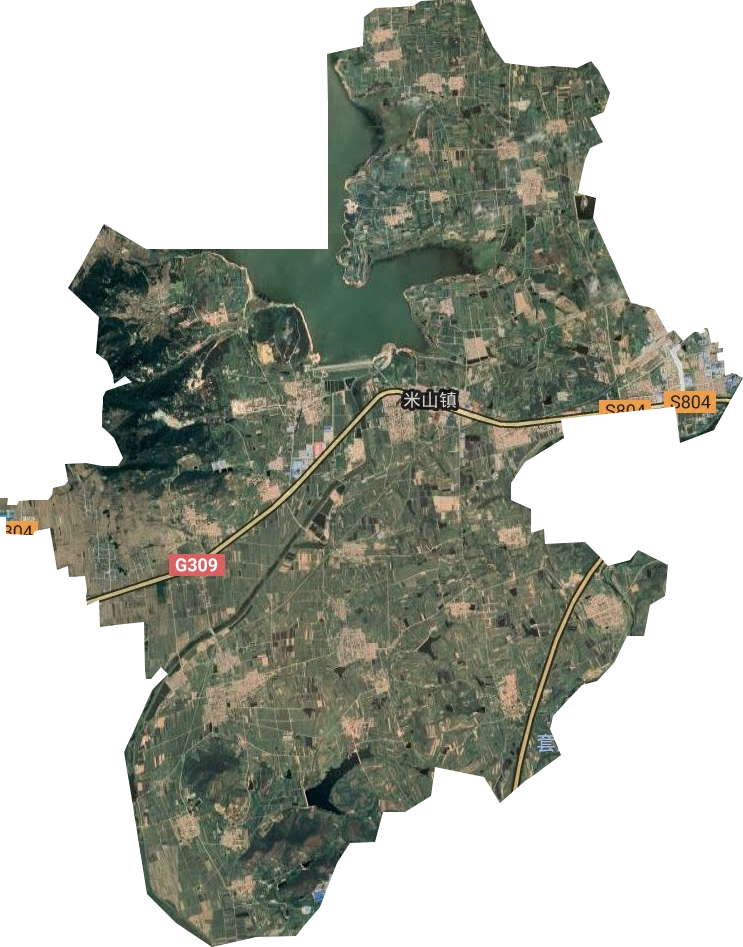 米山镇卫星图