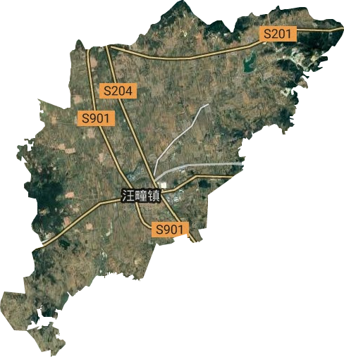 汪疃镇卫星图