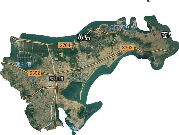 成山镇卫星图