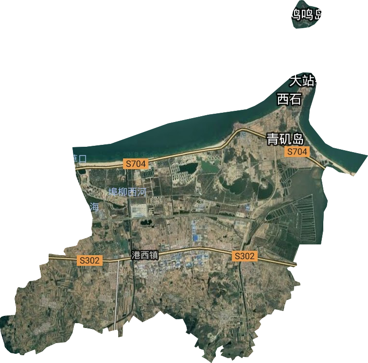 港西镇卫星图